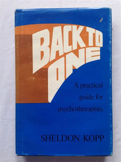 back to one a practical guide for psychotherapists Epub